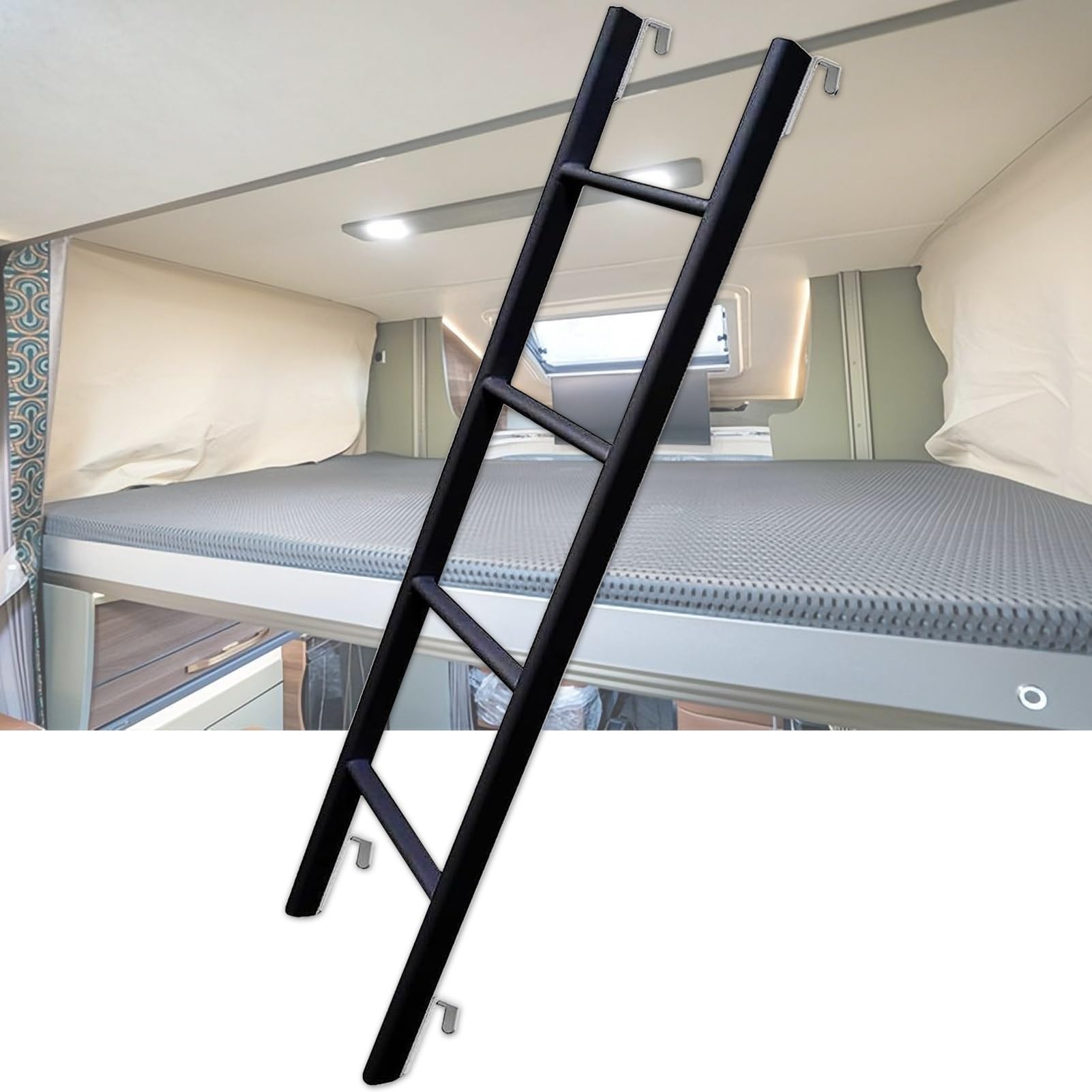 Échelle de lit superposé 3 4 5 marches, échelle de remplacement métal pour caravane