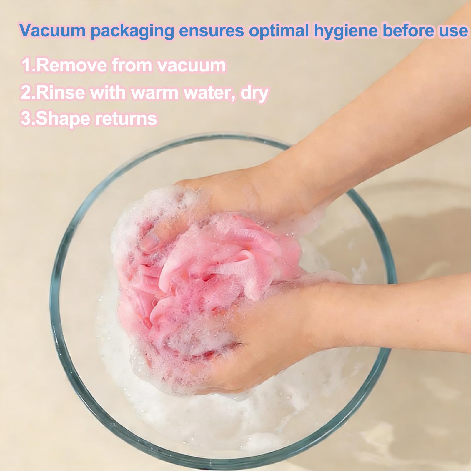 Soft Loofah Sponge - Gentle Exfoliation -4 Soft Loofah Sponge - Gentle Exfoliation -4