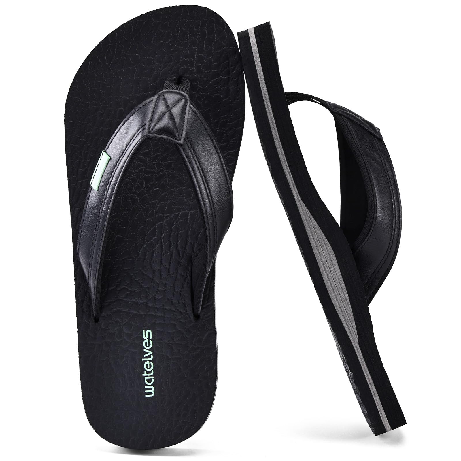 - Youth Big Kids Flip Flops Teen Boys Sandals Summer Thong Slide Sandals for Beach Pool Shower