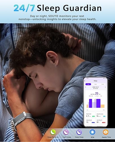 Miniatura 4 de Pulsera inteligente para hombres y mujeres, monitor de actividad de salud, frecuencia cardíaca continua 247presión arterialHRVmonitor de estrés,