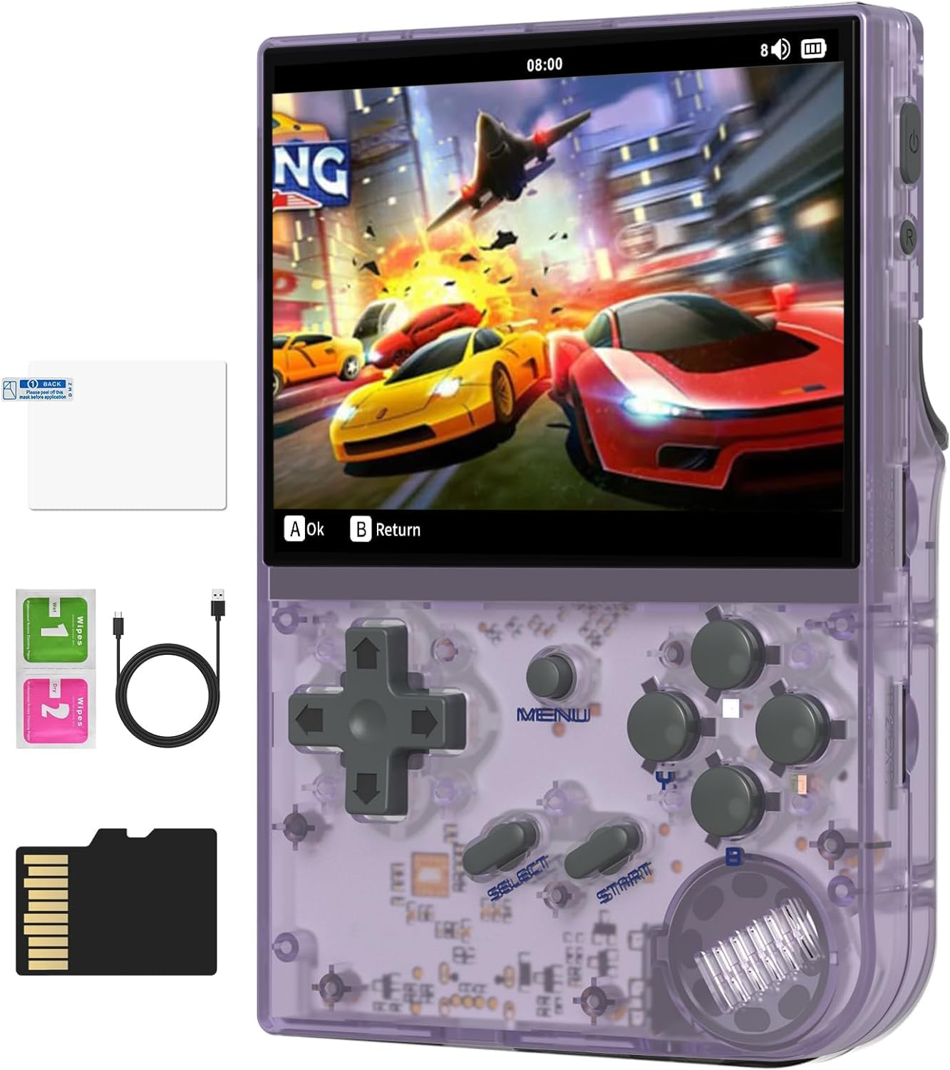 Whatsko RG35XX Handheld Game Console,Compatible with Linux and