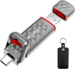 950GB External SSD Thumb Drive Up to 550MB/s USB Drive,USB 3.2 + Type C, for iPhone 15/16/PS4/PS5/Android Phone/Tablet/Windows/Mac, Zinc Alloy Body