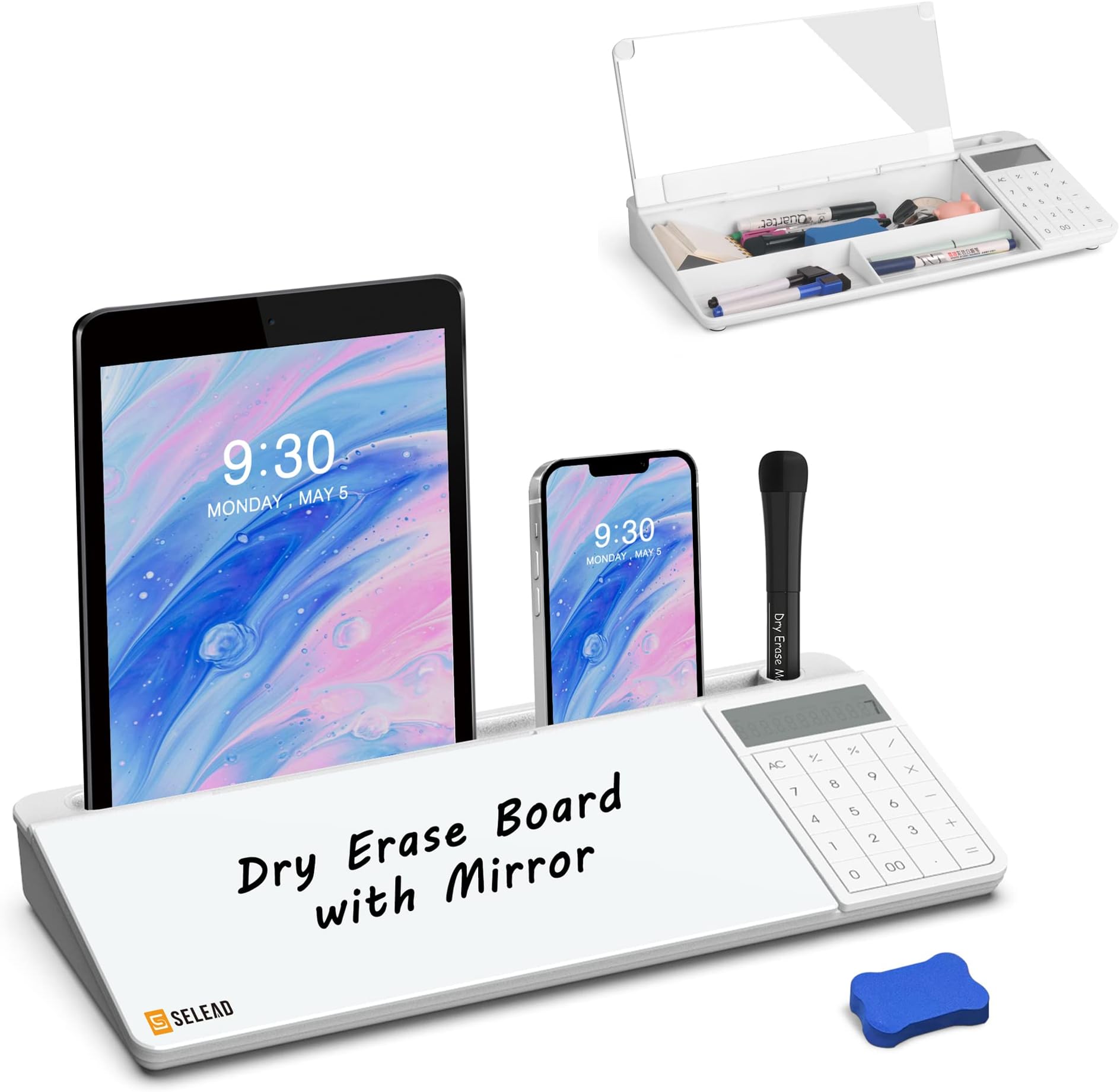 Desk Whiteboard Dry Erase Glass Desktop Whiteboard