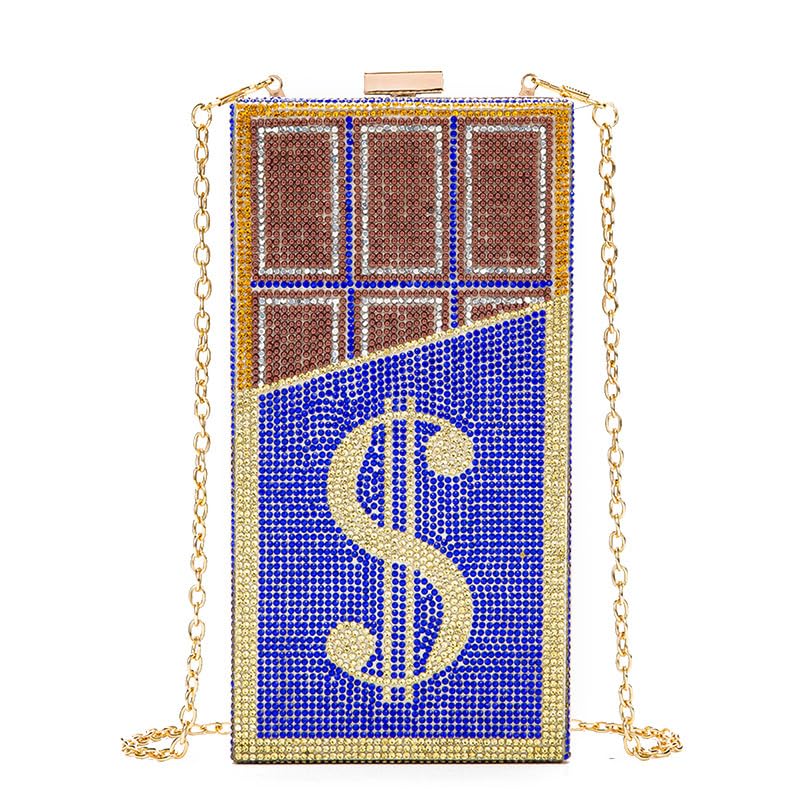 Sac acrylique diamant bleu le cadeau idéal pour marquer les esprits