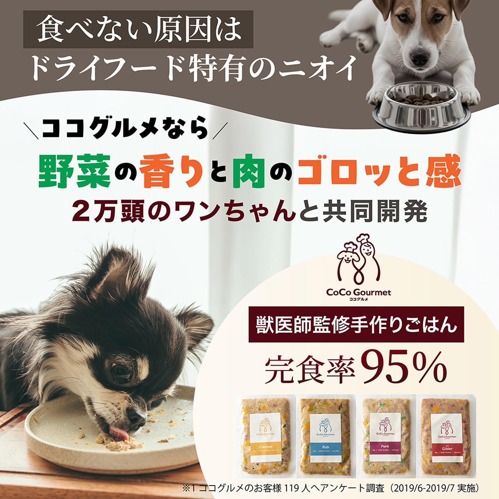 Amazon.co.jp: ココグルメ(100g×8パック,ジビエ&ビーツ) 獣医師監修の
