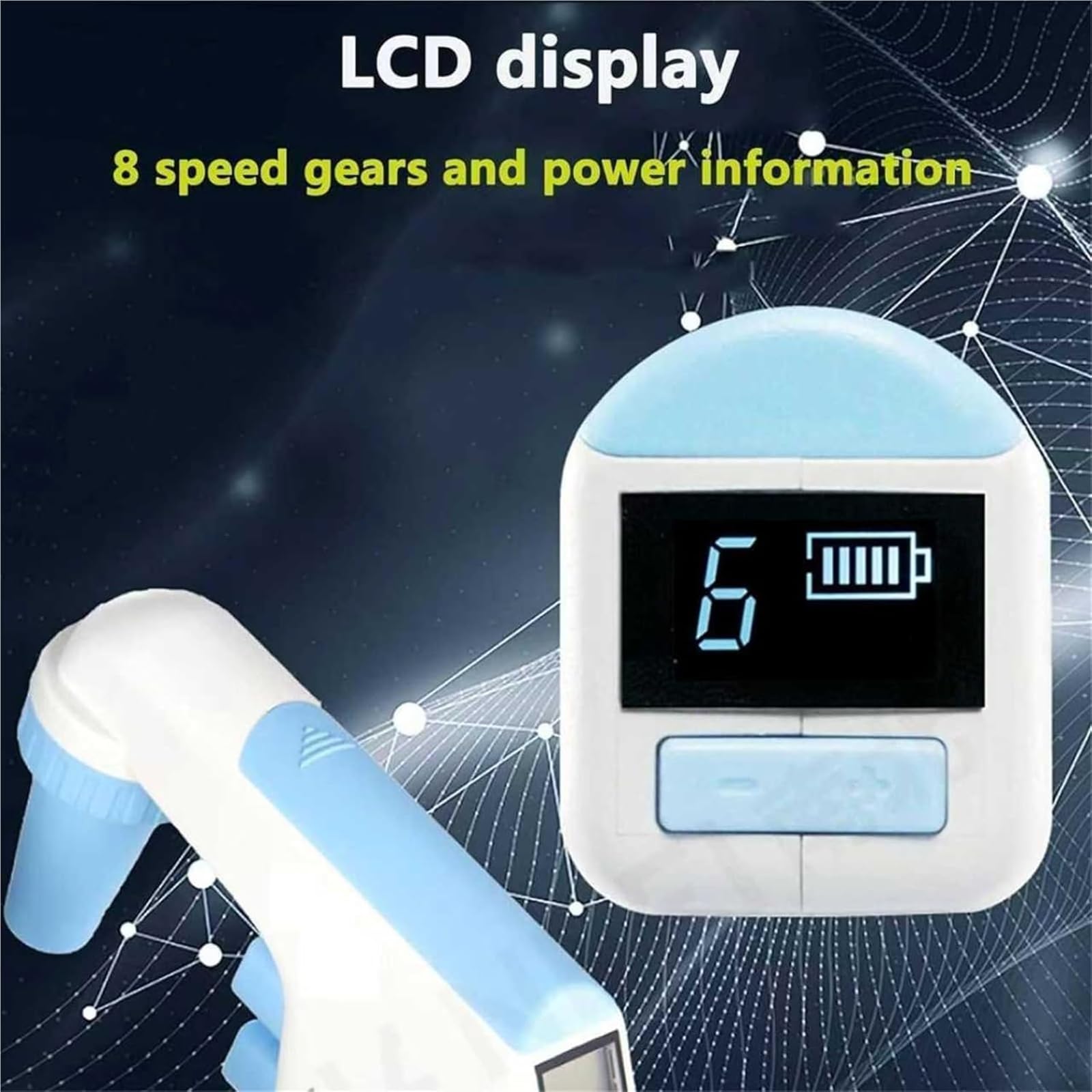 Micro Pipette Elettriche Controller, Design Ergonomico, Commutazione Automatica, Doppia Modalità, Capacità 0,1-100 ml, Durata della Batteria 8 Ore