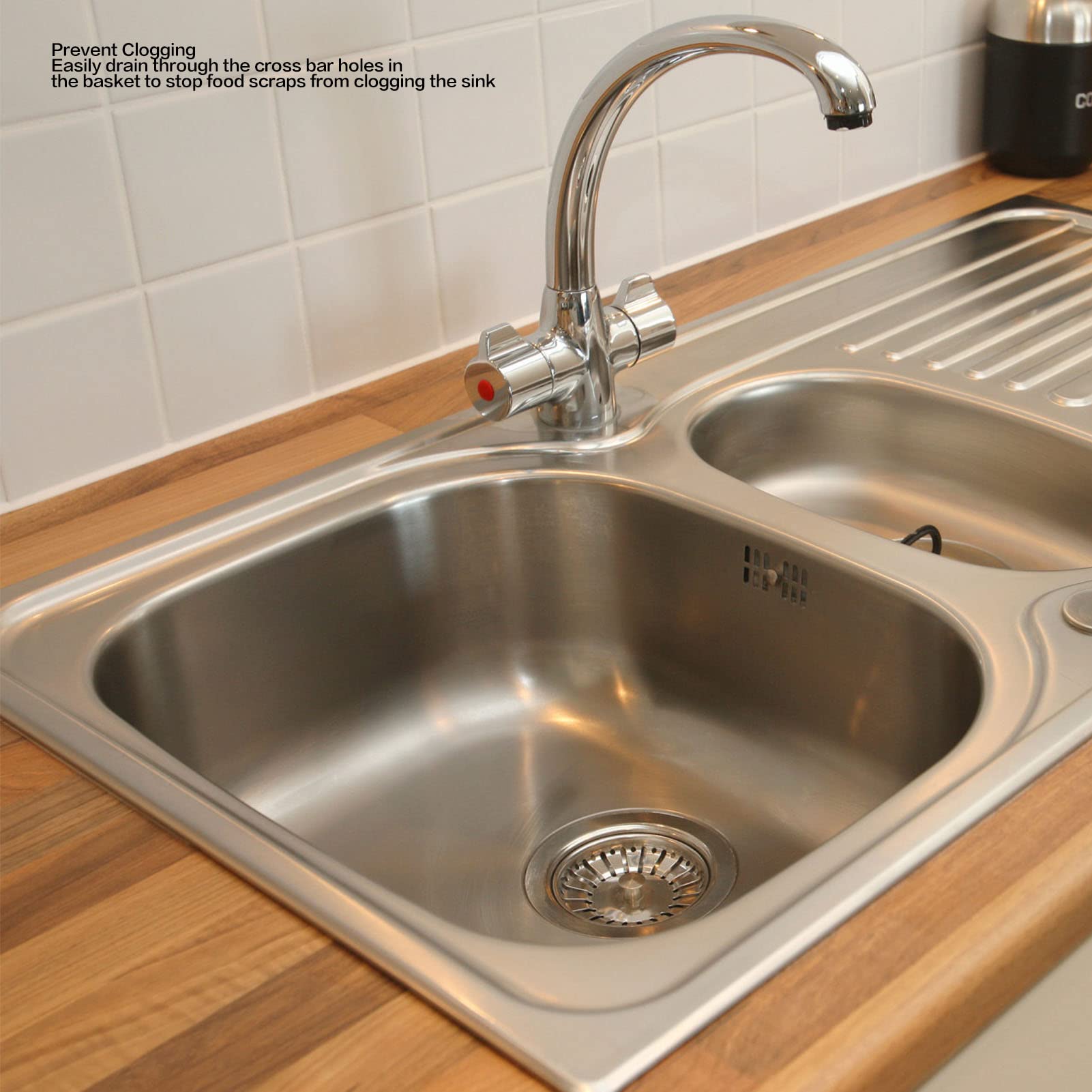 Bouchon D'évier Réglable En Acier Inox 304 - Remplacement De Crépine, Diamètre 82mm, Pour Cuisine