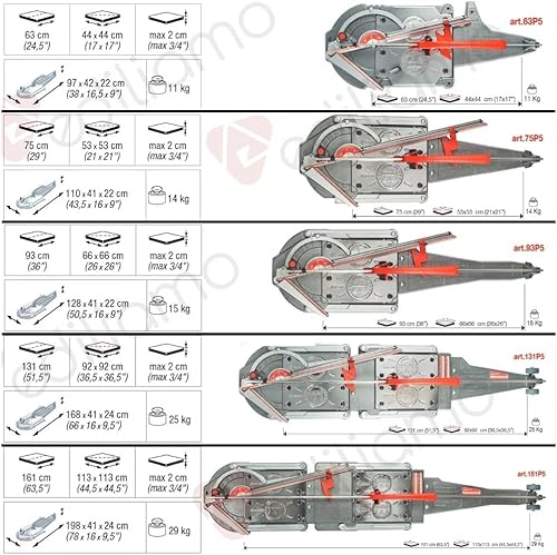 Miniatura 3 de Cortador de azulejos Monolit Colchón P5 131P5 cm 131