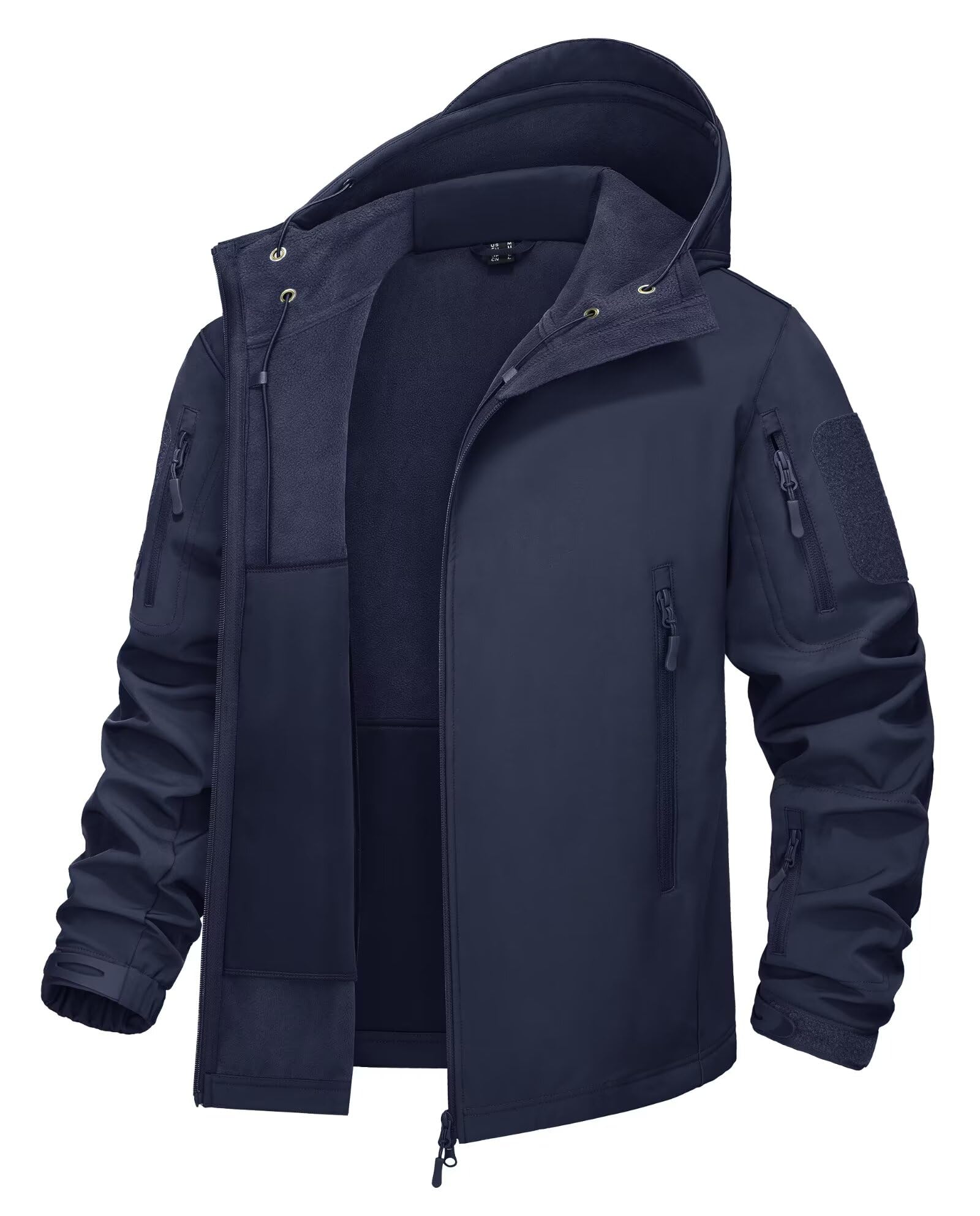 KEFITEVD Męska wodoodporna wojskowa kurtka wojskowa taktyczna kurtka polarowa z wieloma kieszeniami