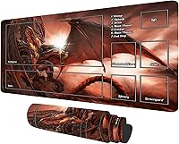 Vista 10 de TCG - Tapete de juego con zonas de 23.6 x 13.7 pulgadas, juego de mesa Dragon MTG, juego de cartas coleccionables para TCG MTG Playmat diseños únicos