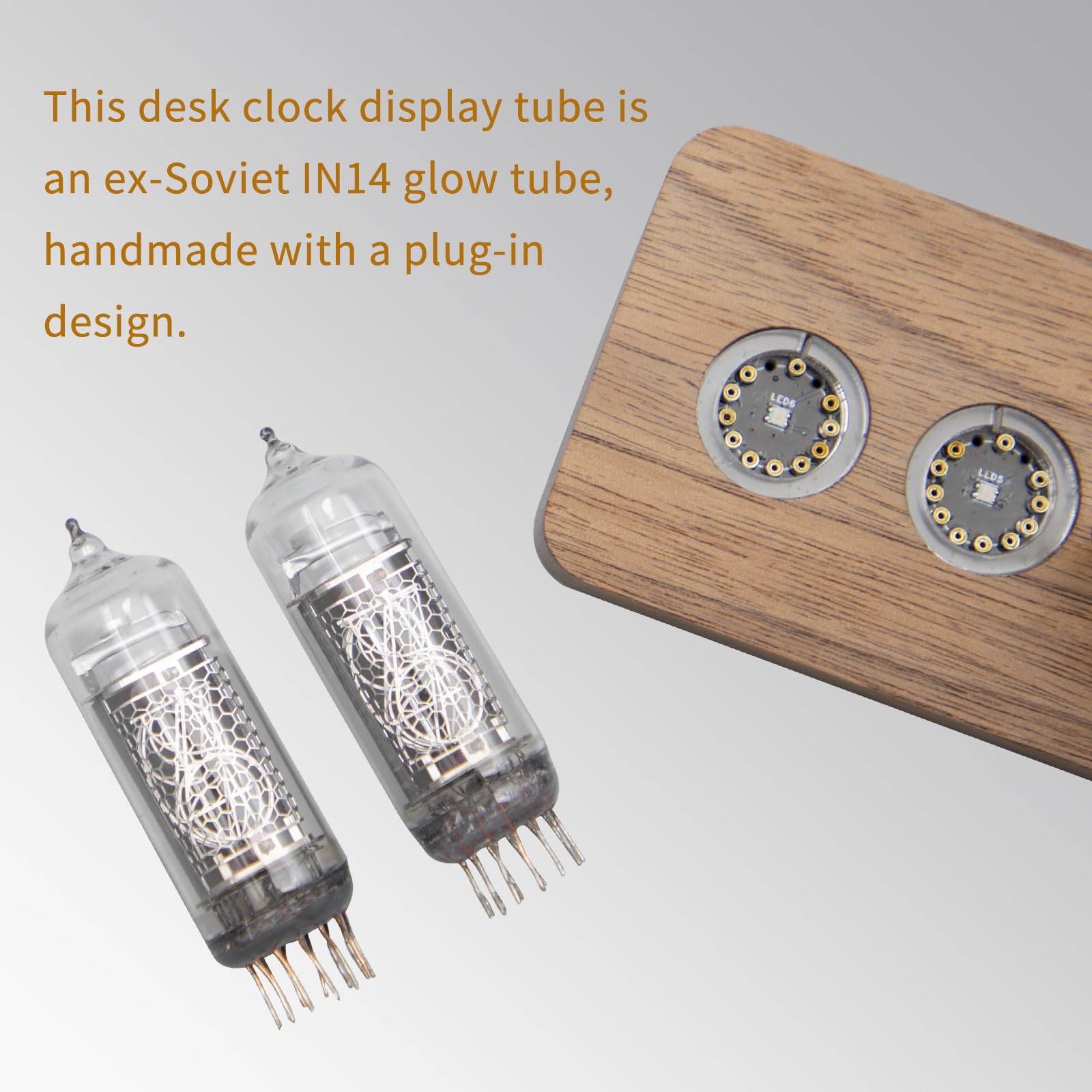 Amazon.co.jp: TPHRAVAL Nixie Clock ex-USSR IN-14 グローチューブ