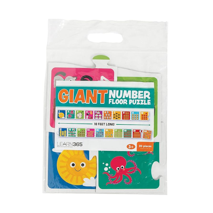 Amazon.com: Fun Express Giant Number Floor Puzzle - 20