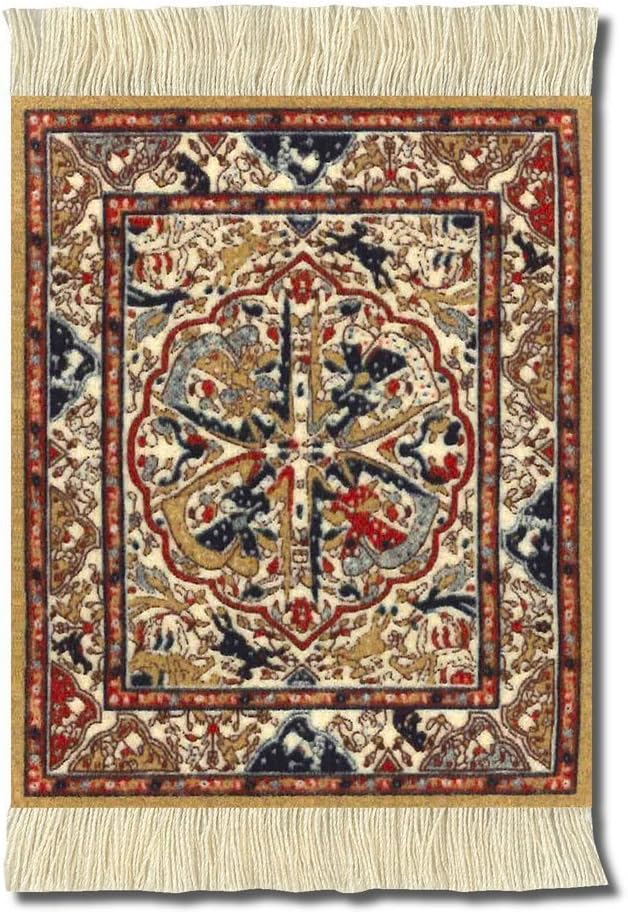 MouseRug Coaster Rugs APC-C Asian Collection- Dusty-Cold Ancient Oriental Pattern