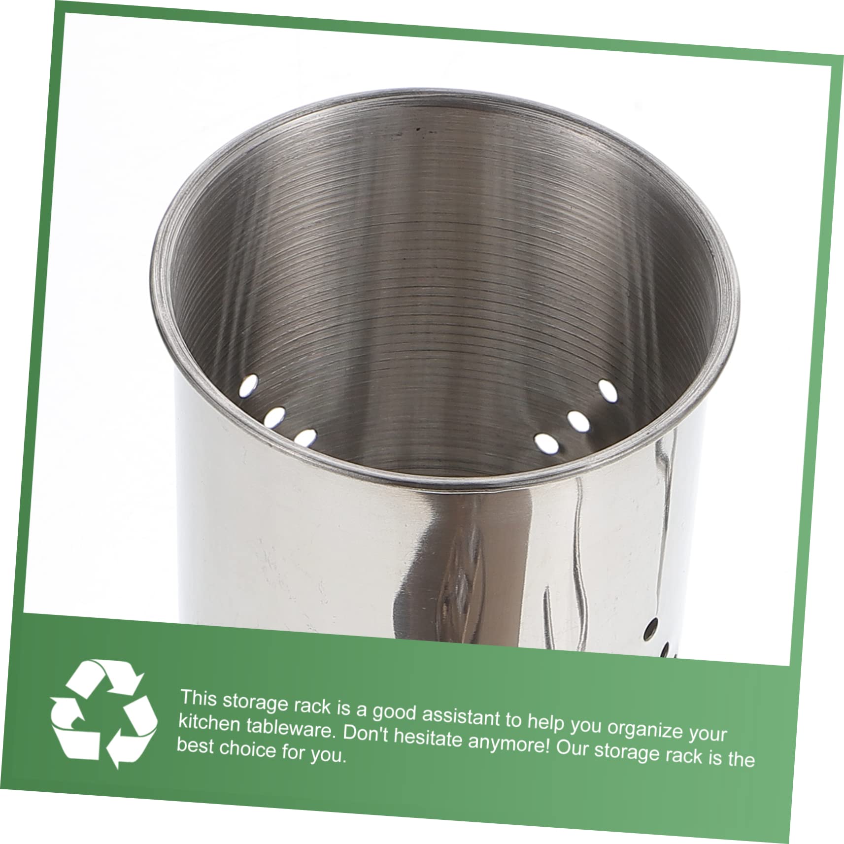 FUNOMOCYA 2pcs Hanging Chopstick Holder Kitchen Racks Dish Storage Rack for Cabinet Chopstick Storage Holder Stainless Flatware Chopstick Storage Bucket Cabinet Tools Silver Stainless Steel