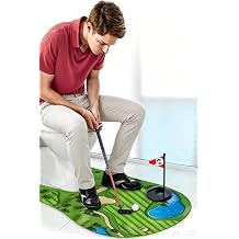 GOODLYSPORTS Toilet Golf Gag Gifts for Men, White Elephant Gifts for Adults | Funny Gifts for Brother, Dad - Mini Golf Game, Cool Unique Christmas/Birthday Gift for Husband, Golfers, Friends, Coworkers
