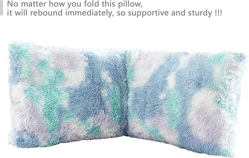 Miniatura 6 de Hobed Life Almohada corporal de piel de felpa acogedora de 20 x 54 pulgadas con relleno de alta calidad, almohada ultra suave para cama y sofá,