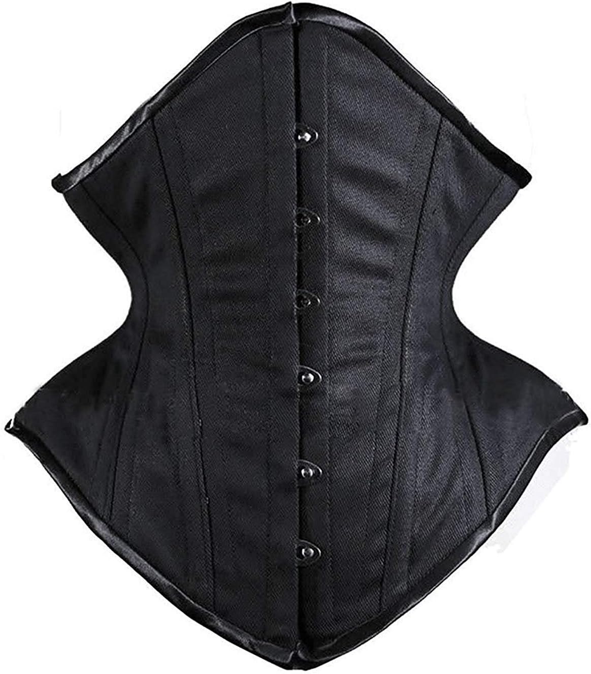 Women's Heavy Duty Corset Double Steel Boned Waist Trainer Corsets Underbust Body Shaper