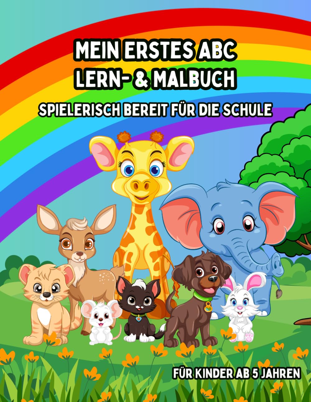 ABC Tier Malbuch für Kinder ab 5 Jahren
