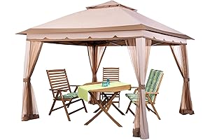 11x11 Outdoor Pop-Up Pampic Gazebo: Unwind in Style