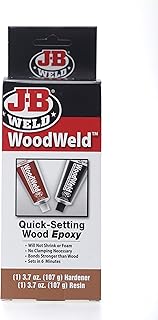 J-B Weld 8250 WoodWeld Professional Size Quick Setting Wood Epoxy Adhesive - 7.4 oz.