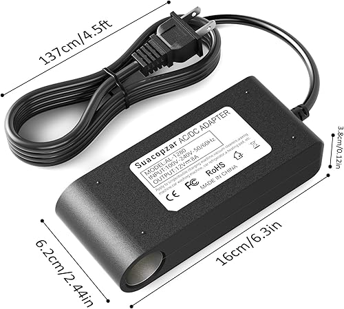 Miniatura 7 de Adaptador de corriente de CA a CC de 12 V, 8 A, 96 W, 110  240 V CA a 12 V CC, convertidor de enchufe de encendedor de cigarrillos, convertidor de
