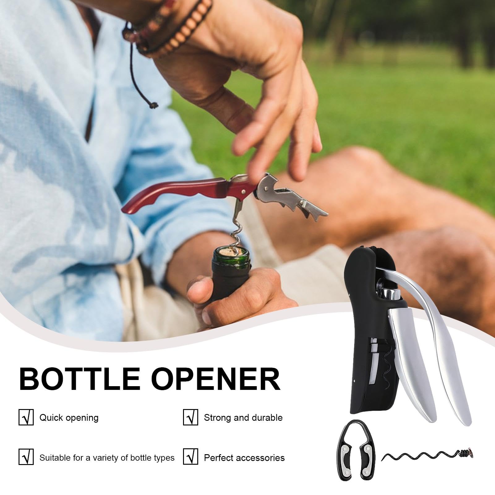 Amazon | クラシック垂直レバーコルクスクリューワイン