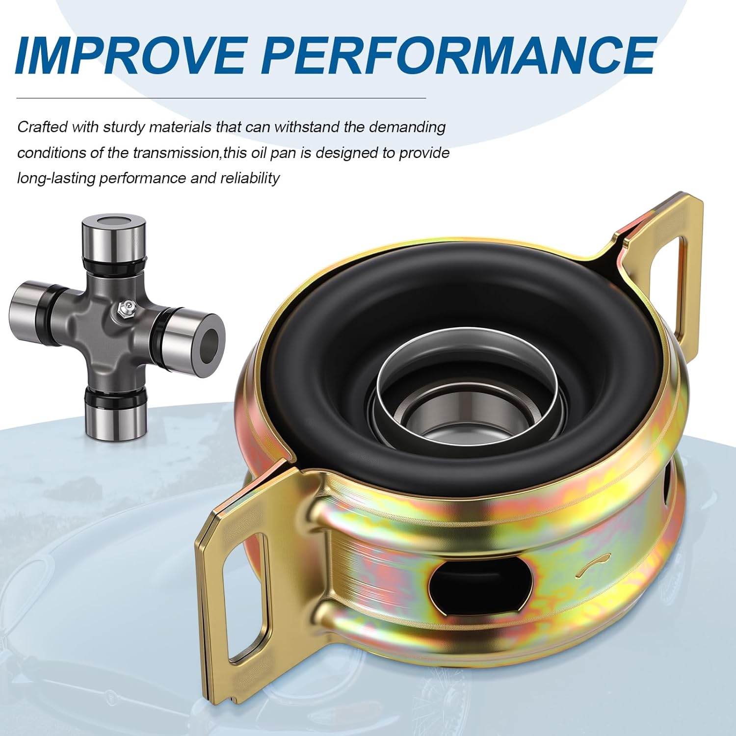 Outus Drive Shaft Center Support Bearing & U-Joints Set Compatible with 2wd 4wd 2005-2015 Replaces 37230-0k040 5-213x