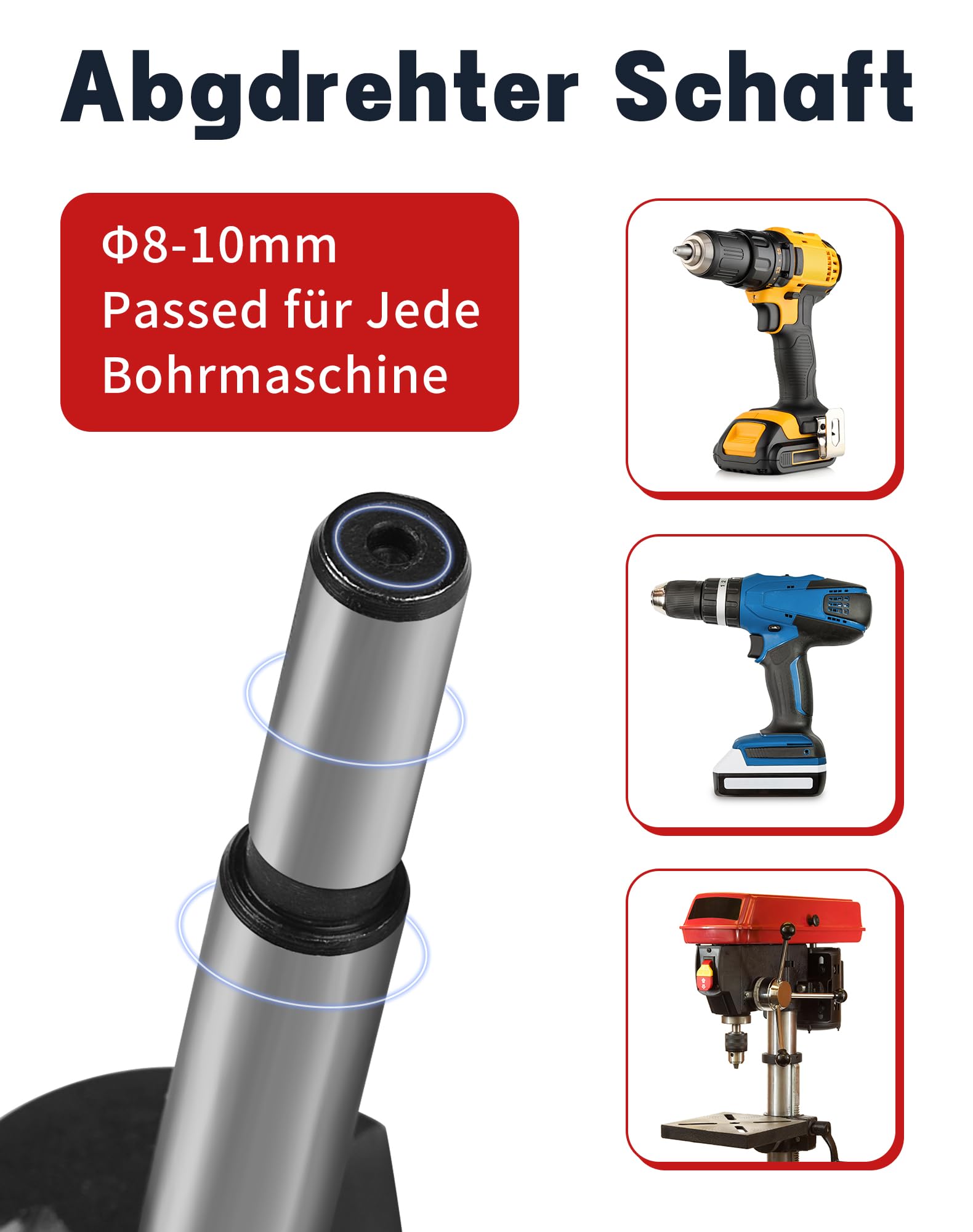 Punta Forstner 12mm Per Legno - Per Fori Precisi E Puliti, Gambo 8mm, Lunghezza 90mm, Ideale Per Trapani E Colonne - Foto 10