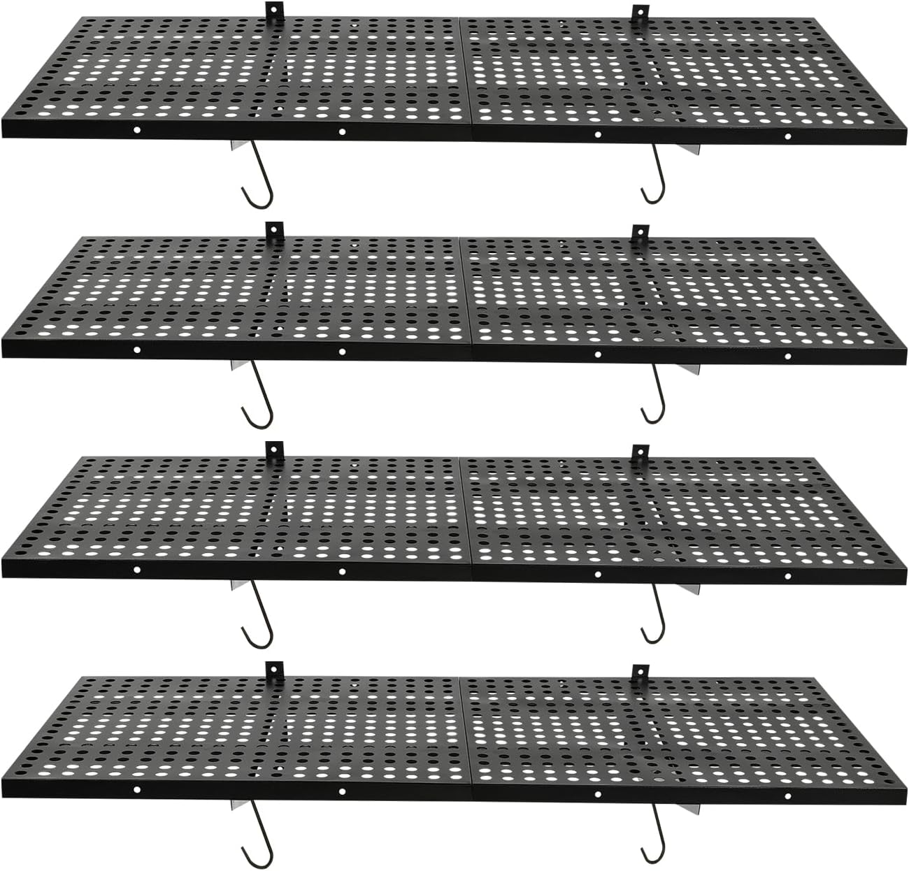 Aazon.co: Brukid 2x3ft Adjustable Rail Wall Garage Storage Shelf, For