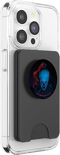 Miniatura 10 de IT Capítulo 2 Azul Pennywise PopSockets agarre y soporte para teléfonos y tabletas, Negro
