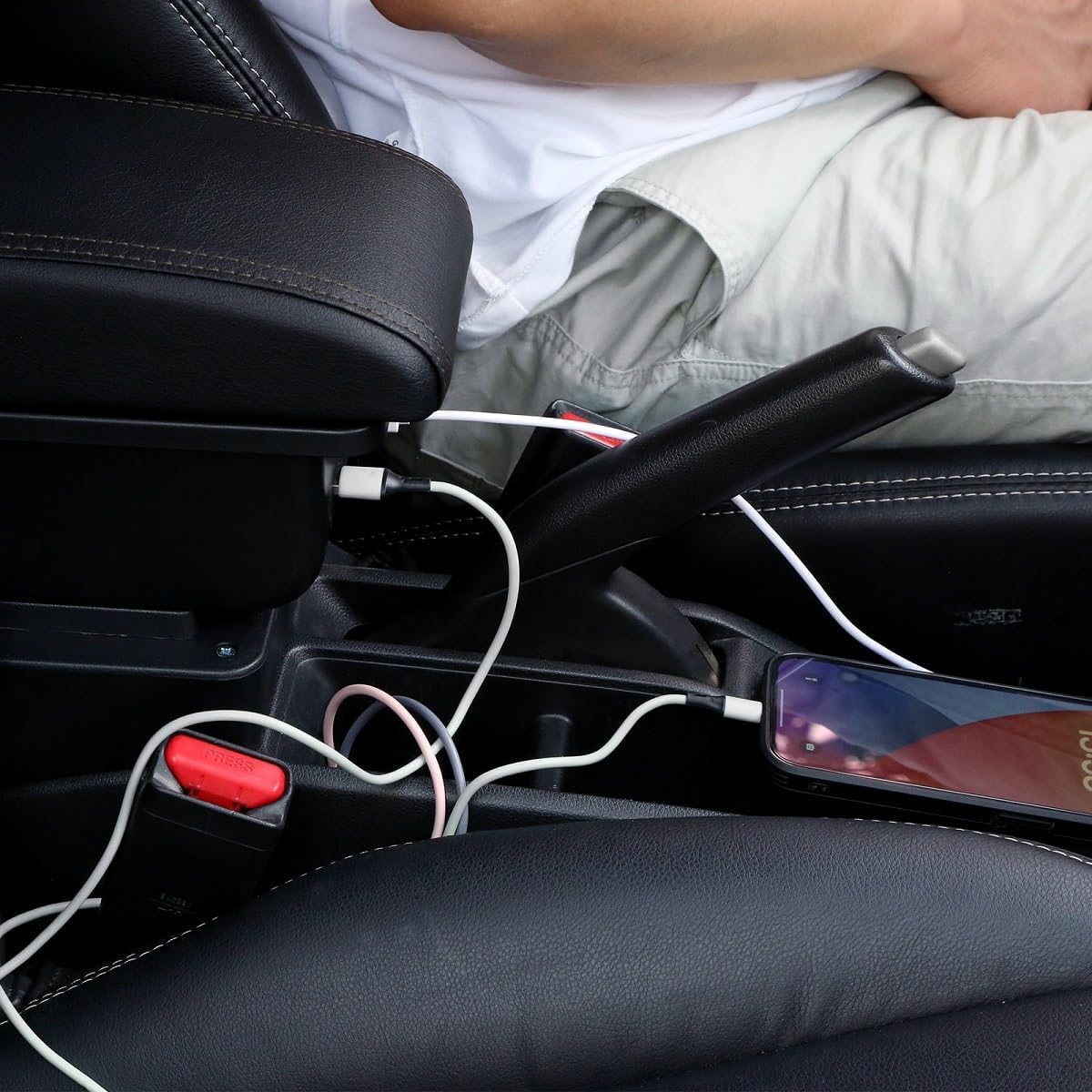 Accoudoir Central Console Avec Rangement Et Ports USB Pour Citroën C4 2008-2013
