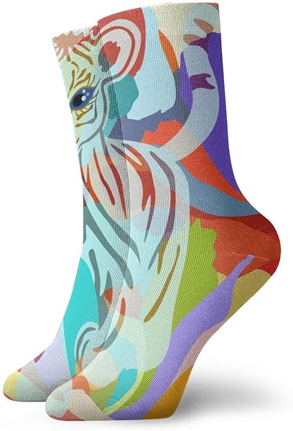 Verctor Bebe Tigre Chaussettes Courtes Crew Chaussette Mignon Dessin Anime Rose Dragon Sur Arc En Ciel Sport Chaussettes De Sport 30 Cm Longues Chaussettes Amazon Fr Vetements