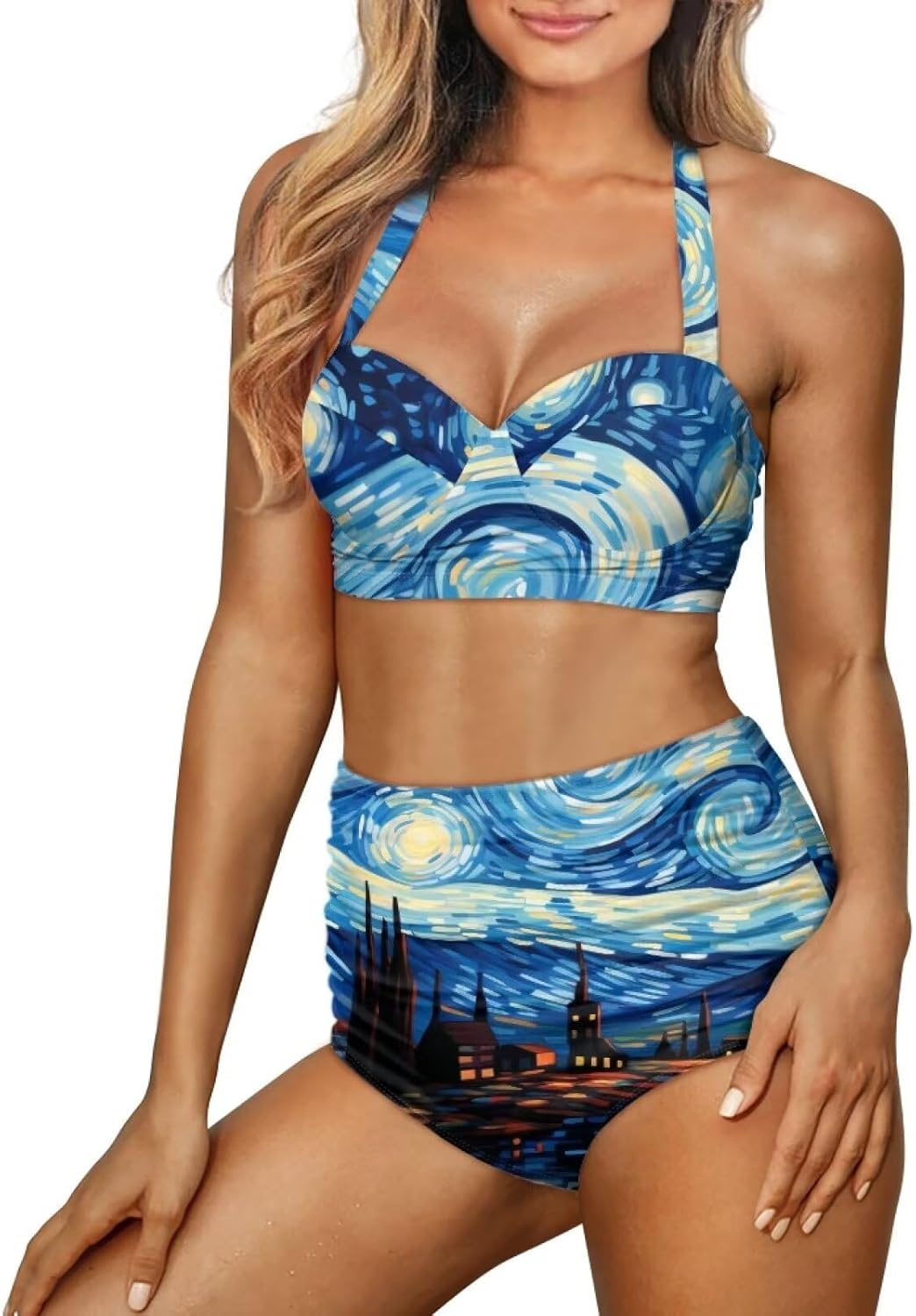 YEXIATODO String Bikini Thong Bikini Sets for Women Bathing Suit 2 Piece Swimsuit Swimwear for Girls Teens