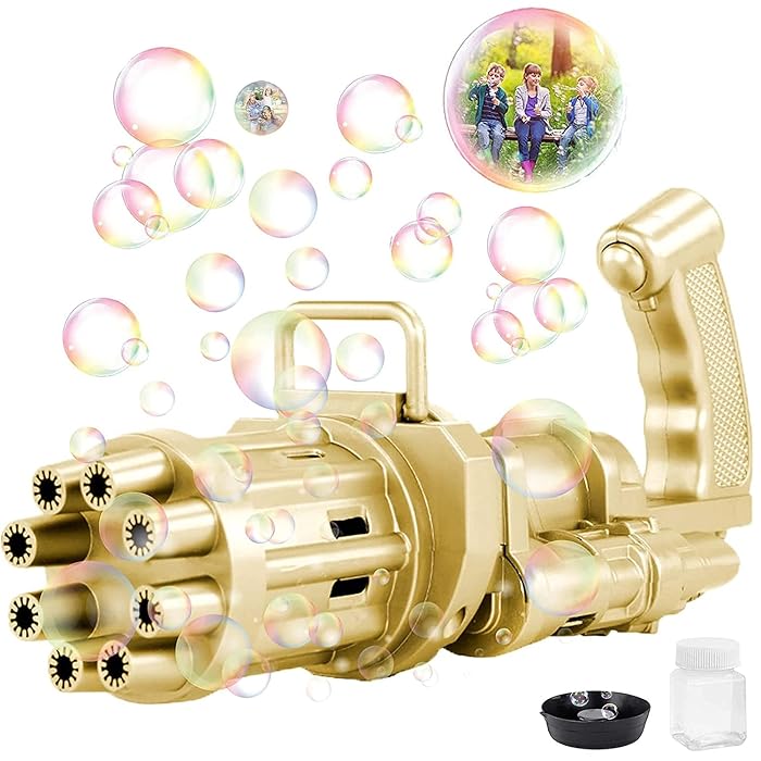 Buy Gatling Bubble Machine, Gatling Automatic Bubble Gun, Gatling
