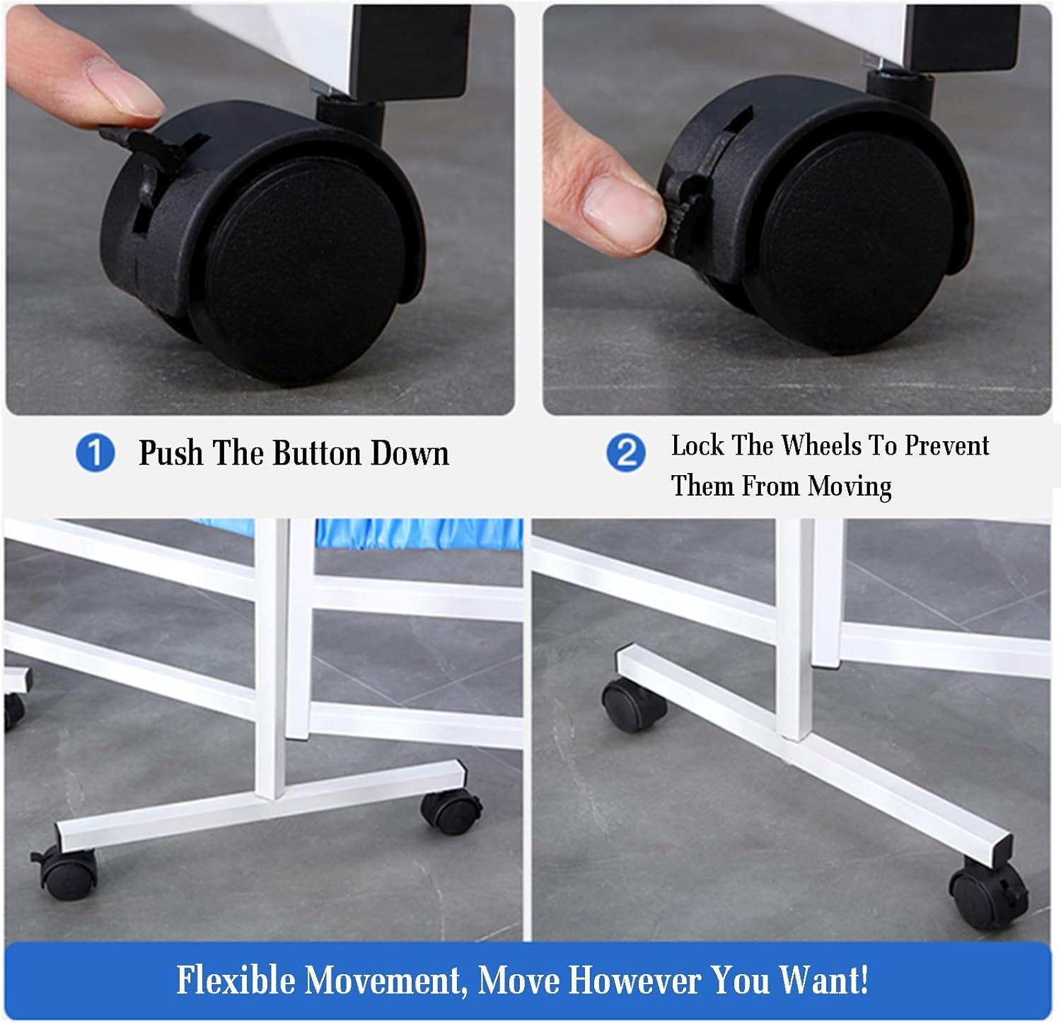4 Panel Room Divider with Lockable Wheels, Removable Nylon Silk Fabric Privacy Screen, Folding Partition for Medical Use in Hospitals & Clinics (Color 5)