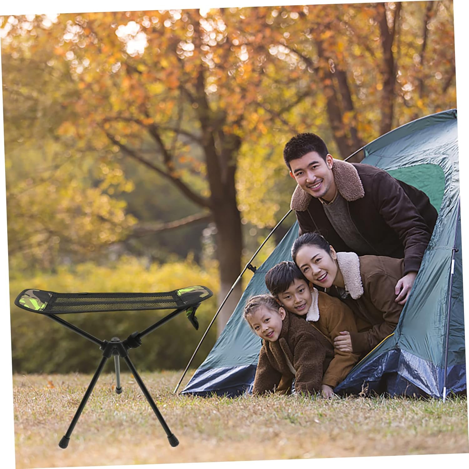 Moon Chair Lightweight Folding Stool Outdoor Camping Stool for Adults Smooth Surface