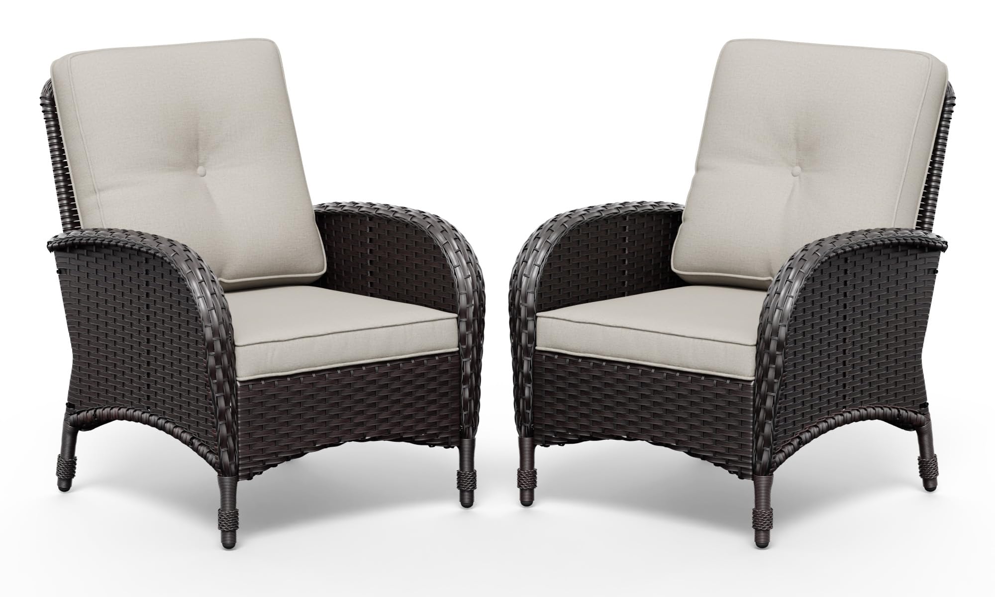 Joyside Wicker Patio Chairs Set of 2