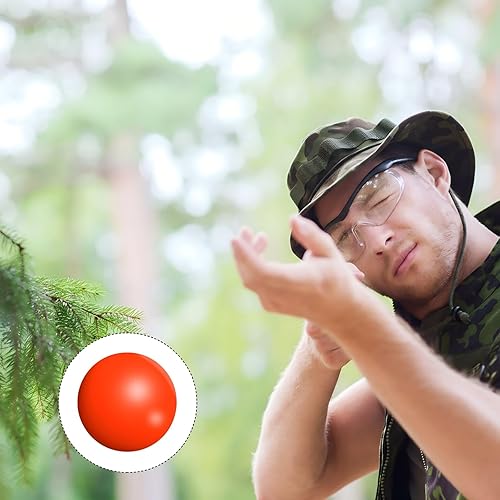 Miniatura 13 de Civaner 150 unidades de 68 bolas de pintura Cal bolas sólidas, 68 bolas rompedoras, bolas de nailon duro para práctica de entrenamiento de tiro