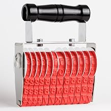 BS-9.5H110W14L Custom Rotating Rubber Stamp, Fully Customizable, Impression Letter Height 0.31-0.37 inch 8-9.5 mm, Impression Width 4.33 inch 110 mm or Less, 13-14 Rows, Made in Japan