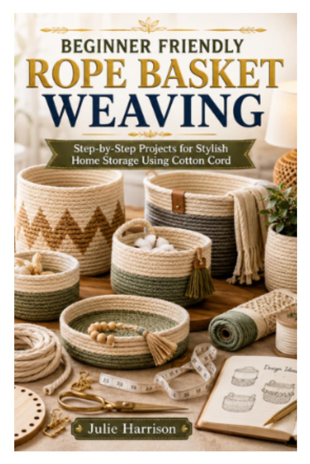 BEGINNER FRIENDLY ROPE BASKET WEAVING: Step-by-Step Projects for Stylish Home Storage Using Cotton Cord