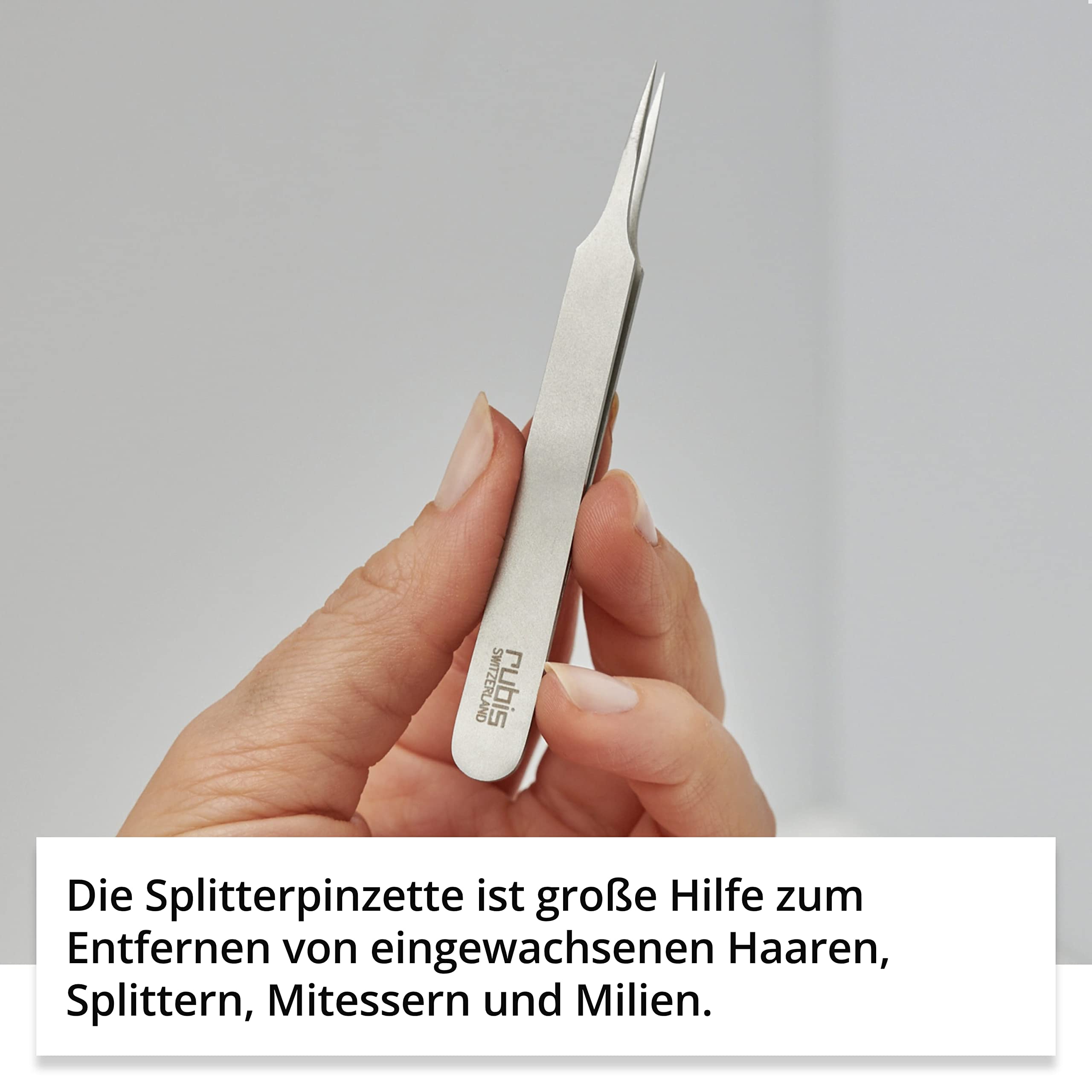 Rubis Männer Grooming Set - Lederetui mit Bartschere/Nasenschere, Spitze Pinzette, Augenbrauenpinzette - Kosmetikset - Hygiene Set für Männer zur Gesichtspflege