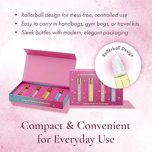 Miniatura 3 de Beverly Hills Polo Club Set de regalo de perfume para mujer, edición limitada, 4 piezas, colección de 0.3 fl oz con tapa magnética, Celestial,