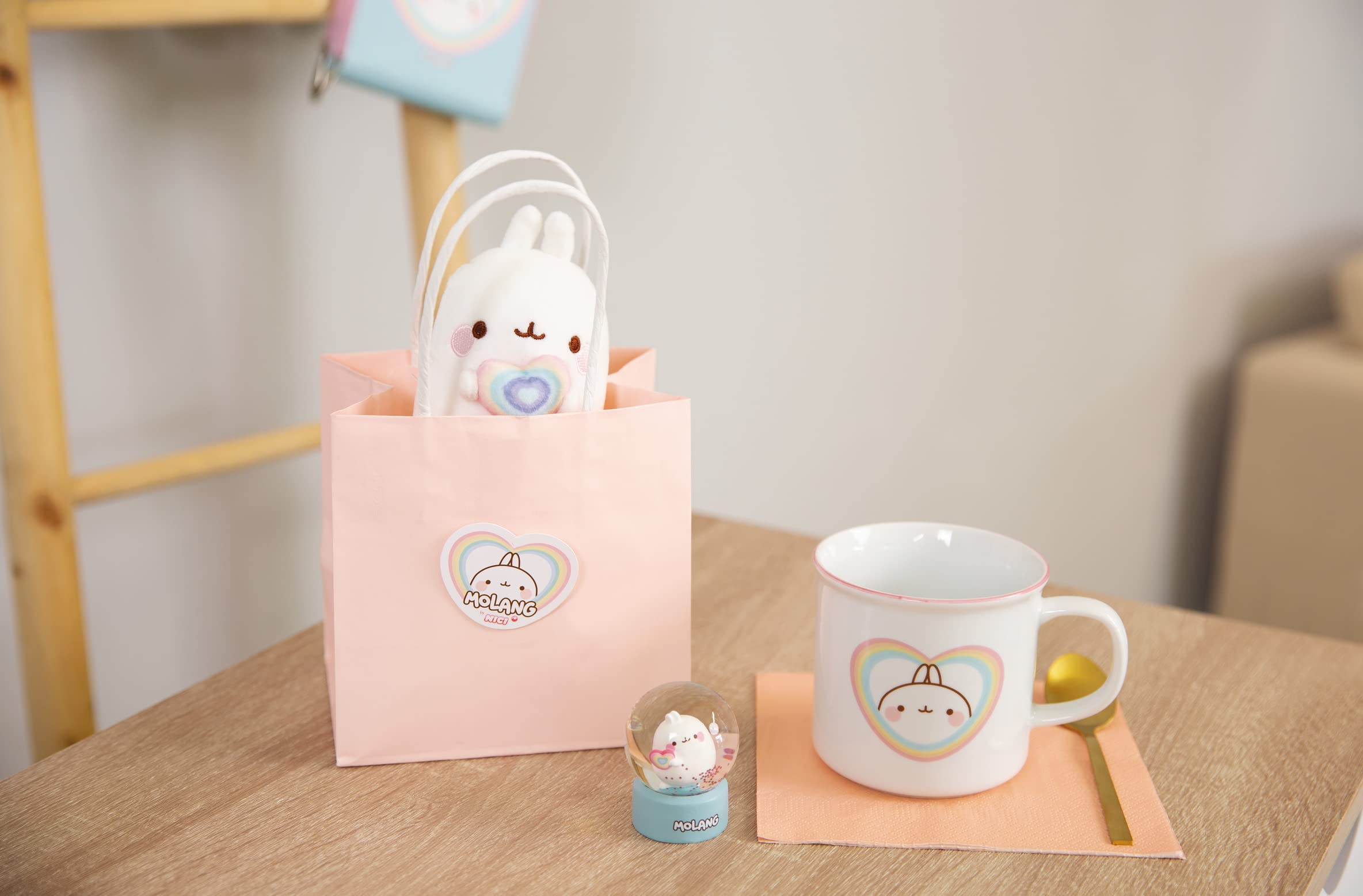 Molang Porzellantasse Mit Herzballon – 400ml Mikrowellengeeignet