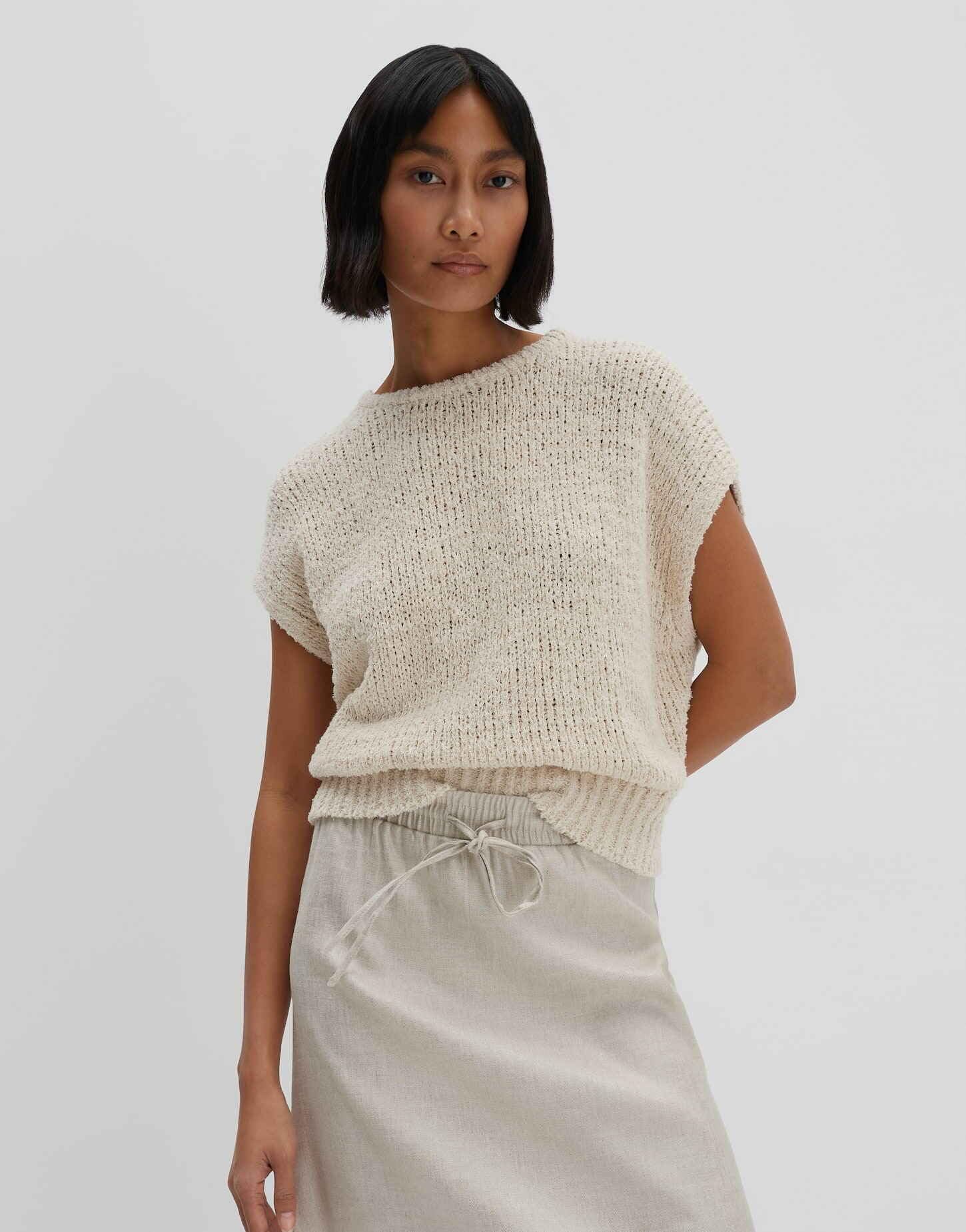 someday Damen Pullover | Strickshirt TALILA aus weichem Bändchengarn