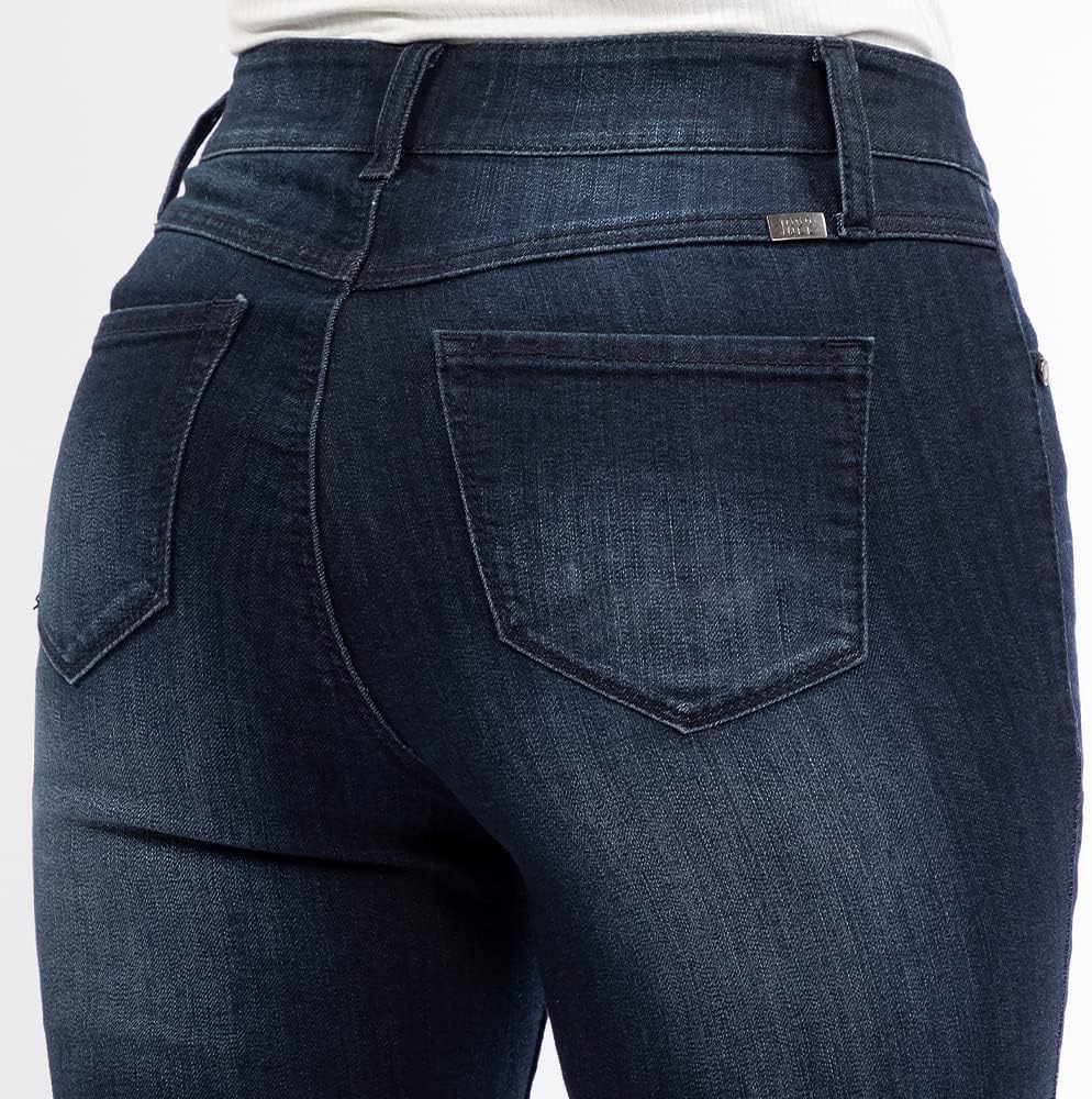 1822 Denim Women's 34" Long Mid-Rise Vintage Flare Jeans