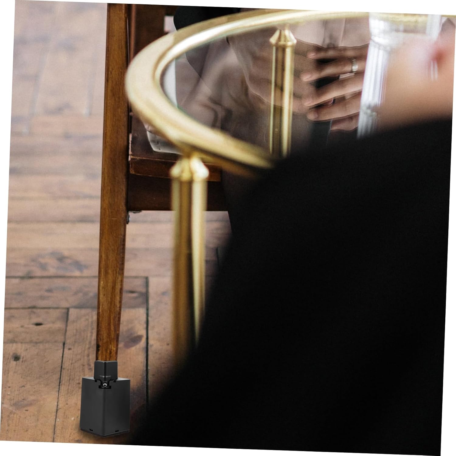 Homoyoyo 4pcs Adjustable Furniture Risers for Bed Sofa and Table Height Increasing Support Pads Material Easy to Use Compatible Furniture Types