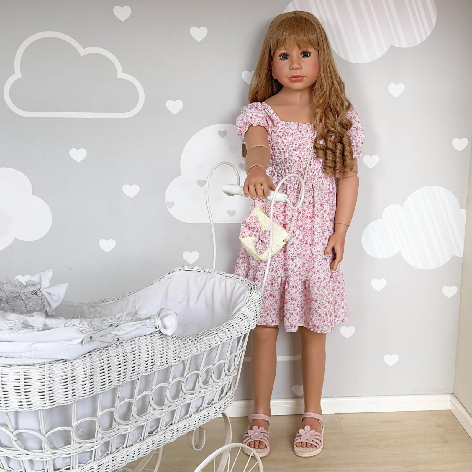 Amazon.co.jp: 120cm リボーンドール 女の赤ちゃん、ヘビーシリコン