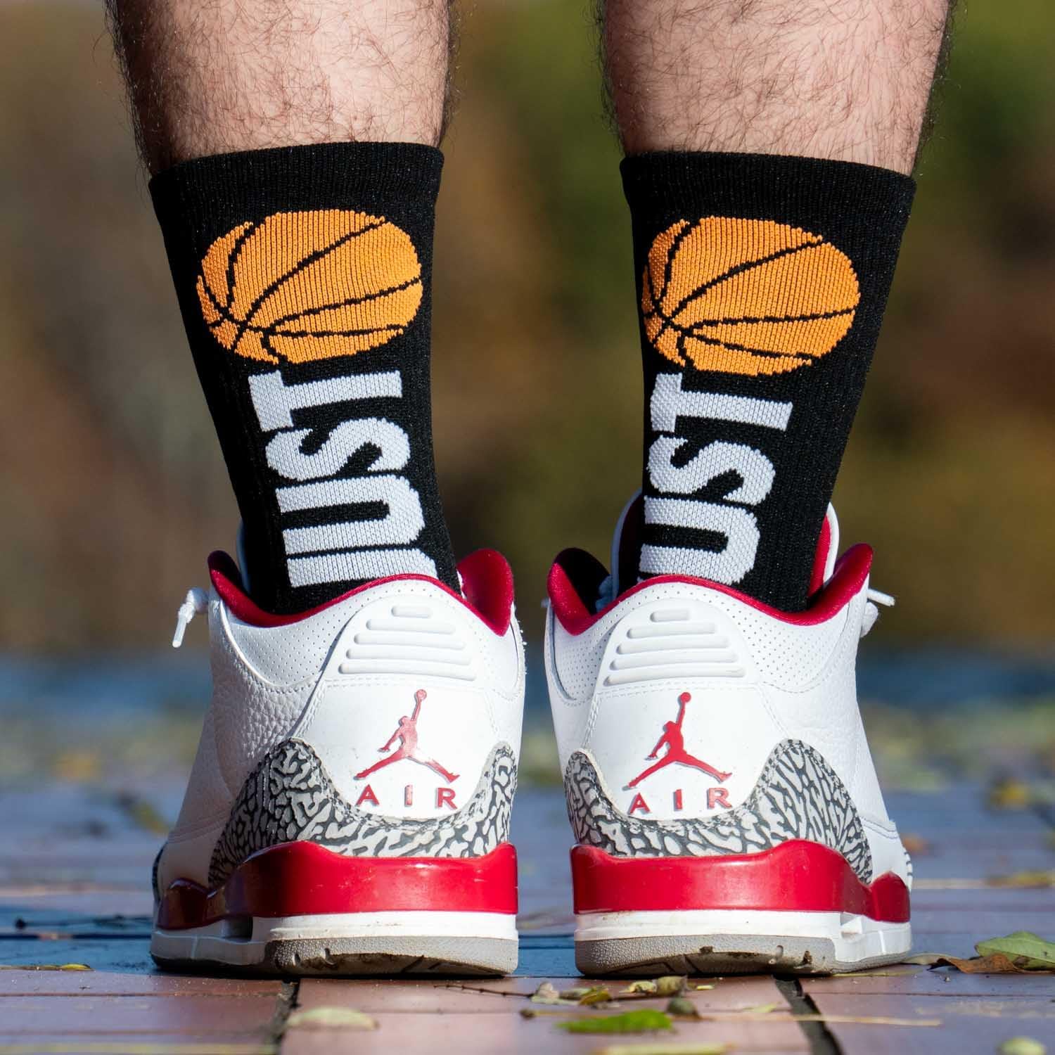 ChalkTalkSPORTS Elite Basketball Socks | Performance Mid Calf Socks with Ball | Youth & Adult | Men & Women | Multiple Colors - Image 2