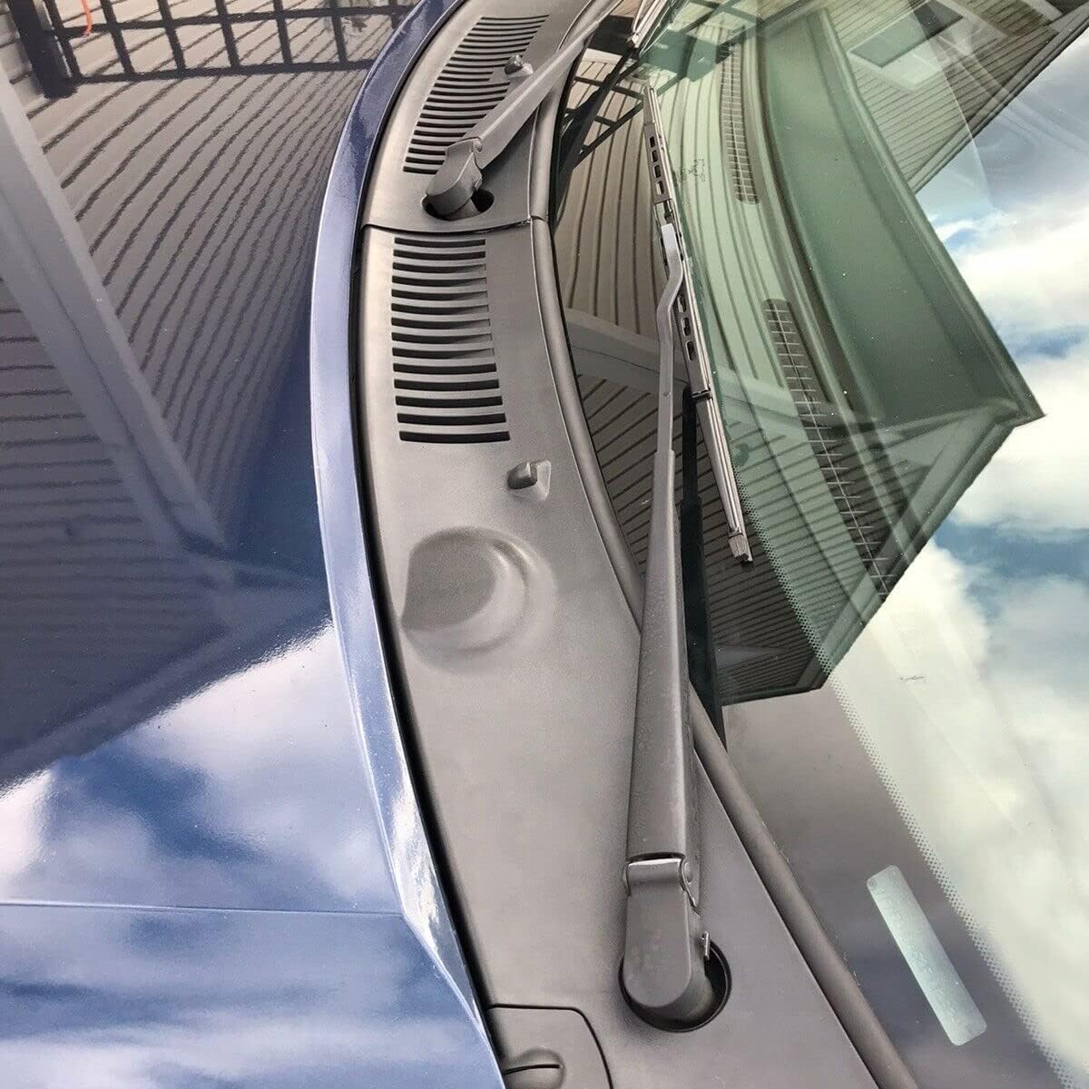 HECASA Windshield Wiper Cowl Vent Grille Cover Panels Hood Compatible with 1999-2004 Ford Mustang Replacement for 3R3Z 6302228 AAA/3R3Z6302228AAA/FO1270102 Driver & Passenger Side