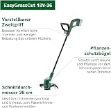 Bosch Cordless Grass Trimmer EasyGrassCut 18V-26 (Without Battery, 18 Volt System, Cutting Diameter: 26 cm, in Carton Packaging) - 3